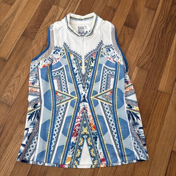 Lucky In Love Women's Top Golf Tennis Athletic Sports Size M (8-10) - Picture 2 of 5